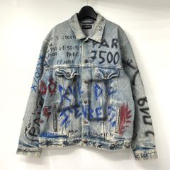 BALENCIAGA バレンシアガ バックロゴ デニムジャケット サイズ44