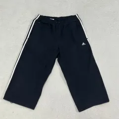 105 adidas Climalite ブラック 3/4 トレーナー パンツ 1124