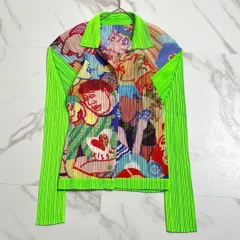 PLEATS PLEASE × 横尾忠則 コラボ 長袖トップス 2001年 限定 2025年最新】プリーツプリーズ横尾忠則コラボの人気アイテム - メルカリ