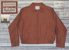 ✅️ 日本製 Mサイズ McGREGOR マクレガー マックレガー レーヨン55% ドリズラー ジャケット ブラウン 茶 ブルゾン スイングトップ 旧モデル