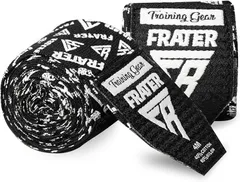 Frater International プロ仕様 バンテージ - ボクシング & キックボクシング 向け手首保護ラップ ハンドラップ バンテージサポーター (シルバー, 4m)