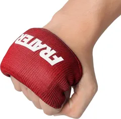 Frater International インナーグローブ バンテージ ボクシング MMA キックボクシング メンズ レディース 両手セット パンチング ミット打ち ハンドラップ 拳保護 (レッド,  Free)