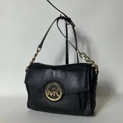 2511-6｜美品｜マイケルコース ショルダーバッグ レザー ブラック チェーン