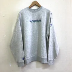 美品 MSB MySugarBabe マイシュガーベイブ グラデーションロゴスウェット 刺繍ロゴ&ワンポイント刺繍 トレーナー グレー XL ユニセックス ストリート