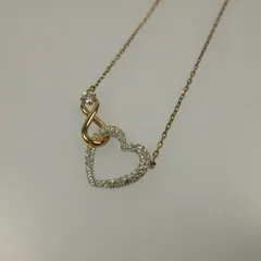 【姫路東店】 中古 SWAROVSKI | スワロフスキー ネックレス Hyperbola インフィニティハート 5518865 ゴールド 【136】