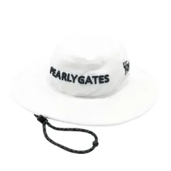 PEARLY GATES パーリーゲイツ 2024年モデル 刺繍入り サファリハット  ホワイト系 FR [240101565856] ゴルフウェア ストスト