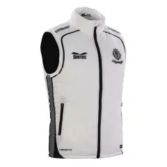 JUNTAS 片面フットボール サッカー 白 ダウン ベスト コンフォートフィット