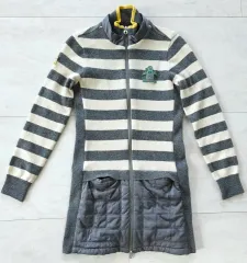 店正規品 MUNSINGWEAR ゴルフ レディース ウールセーター キルティングジップアップ S 80