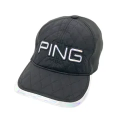 PING ピン  裏起毛 キャップ キルティング ブラック系 ONE SIZE [240101574944] ゴルフウェア ストスト