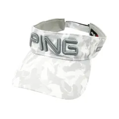 PING ピン  サンバイザー ロゴカモフラ 総柄 グレー系 ONE SIZE [240101574950] ゴルフウェア ストスト