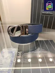 【今日特価】Zegna Classic メンズダブルレザーベルト