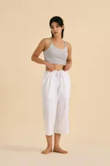 ディヤニ クロップドパンツ F 白 (1回フィッティング)