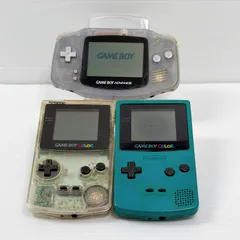 ゲームボーイアドバンス ミルキーブルー ゲームボーイカラー クリア ブルー ジャンク 3台まとめ売り ニンテンドー Nintendo Gameboy Advance Gameboy Color