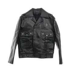 【 極美品 】 ルイヴィトン　ラムレザージャケット　モノグラム　羊革　３８ LOUIS VUITTON - ルイヴィトン LOUIS VUITTON ジャケット レザー