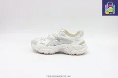 【今日特価】フィラ FILA ダッドシューズ 白グレー White Gray F12W421106AOB