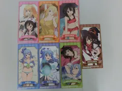 【TAKA55‐66】◇未検品 この素晴らしい世界に祝福を！紅伝説 スイートハッピー E賞 イラストカード 七枚セット