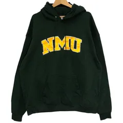 Champion/チャンピオン NMU パーカー フーディー プルオーバー フロント刺繍 オーバーサイズ ビッグシルエット ELSAVADOR製 メンズ 2XL グリーン