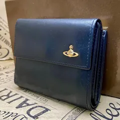 ヴィヴィアンウエストウッド 3つ折り 財布がま口 革 黒 オーブ FY305