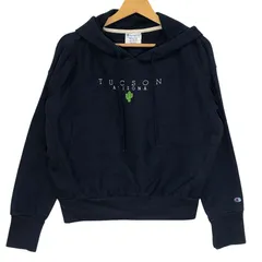 Champion REVERSE WEAVE/チャンピオン　リバースウィーブ 単色タグ パーカー フーディー プルオーバー フロント刺繡 PAKISTAN製 メンズ M ネイビー