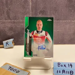 2020 Topps Chrome Nikita Mazepin 40/99 直筆サインカード F2 Hitech Grand Prix Green Refractor カード