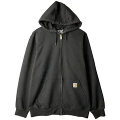古着 カーハート Carhartt ロゴパッチ スウェットフルジップパーカー メンズM相当/eaa601046