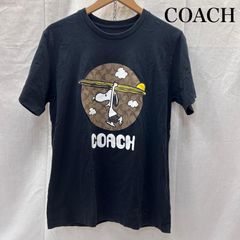 COACH x PEANUTS スヌーピー Tシャツ ブラック コーチ - メルカリ
