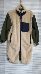 リバーシブルダウン ロング 起毛 フリース ジャケット