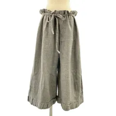 【美品】 DANIELA GREGIS / ダニエラグレジス | ウール ドローストリング ワイドパンツ | F | グレー | レディース