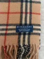 正規品 BURBERRY バーバリー ラムウール チェック マフラー