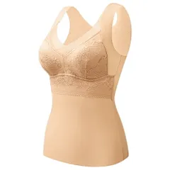 カップ付きインナー 暖か 起毛 ブラトップ タンクトップ ノースリーブ レース 大きいサイズ 上品 エレガント あったか すっきり 肌着 下着 レディース 冬 rr3