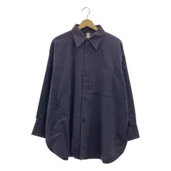 SHINYA KOZUKA / シンヤコヅカ | HIS SHIRT コットン オーバーサイズ シャツ | XS | ネイビー | メンズ
