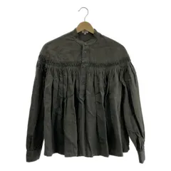 SCYE / サイ | リネン ピンタック プルオーバー ブラウス | 38 | チャコール | レディース