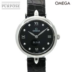 오메가 OMEGA 악마 프레스티지 듀 드롭 424 13 27 60 51 001 여성 시계 8P 다이아 쿼츠 DeVille Prestige 90303284