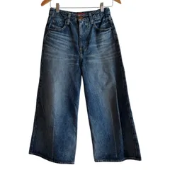 Z1630 RED CARD レッドカード デニムパンツ ワイドパンツ 日本製 ヴィンテージ加工 上質 レディース 23サイズ