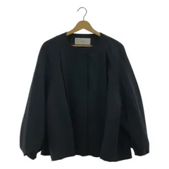 ADORE / アドーア | ウールアムンゼンノーカラージャケット | 38 | ネイビー | レディース