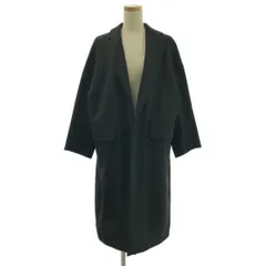 【美品】  TAKESHI KOSAKA by Y's Pink Label / タケシコウサカバイワイズピンクレーベル | 2011SS | ウール オーバーシルエット シングル ロングジャケット コート | 2 | ブラック | レディース