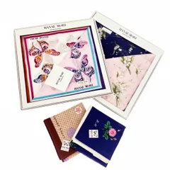 HANAE MORI ハナエモリ ハンカチ6枚  蝶/花柄/コットン    マルチカラー レディース / 240001174884