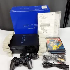 【D28196】SONY プレイステーション2 PS2  ソニー SCPH-30000 説明書 箱 ソフト3本　ジャンク