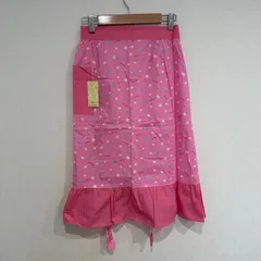 レトロ花柄　 腰エプロン  ポケットあり　コットン100%