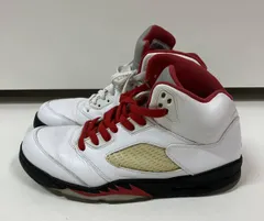 NIKE ナイキ 136027-100 Air Jordan 5 Retro  Fire Red スニーカーサイズ28.5cm ホワイト レッド