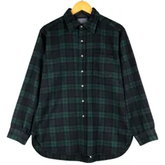 古着 70年代 ペンドルトン PENDLETON ブラックウォッチチェック ウールシャツ USA製 メンズL相当 ヴィンテージ/eaa602231