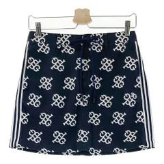 サイズ：0 PEARLY GATES パーリーゲイツ 30周年 スカート サイドライン モノグラム柄 ネイビー系 [240101552848] ゴルフウェア レディース ストスト