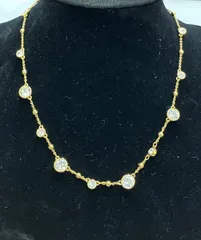 SWAROVSKI スワロフスキー ラウンドカット ネックレス 45cm