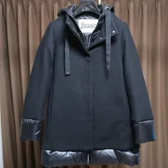 極美品 ヘルノ Herno ダウンコート/PI001966D/定20万超 ブラック 40（5591)ddggj