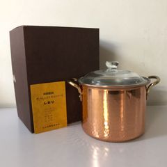 新品・未使用】純銅製 銅鍋 深型両手鍋 21cm 銅楽 まごころ - メルカリ