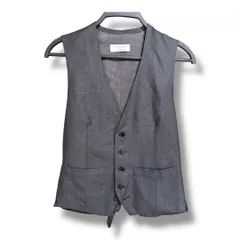 TOMORROWLAND PILGRIM × Ermenegild Zegna トゥモローランドピルグリム エルメネジルドゼニア イタリアンファブリック ベスト ジレ メンズ サイズ44 グレー ゴーゴー古着 溝口店 42 No.K934Yのサムネイル