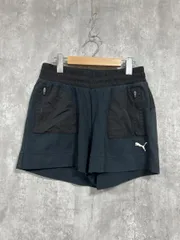 PUMA プーマ トレーニングウェア ハーフ パンツ sizeM/黒×紺 ■◆ レディース