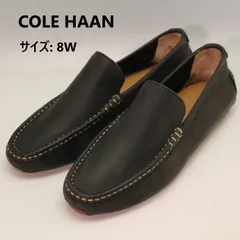COLE HAAN コールハーン ドライビングシューズ スリッポン 8W 25.5cm ワイド メンズ ブラック 革靴 310f09