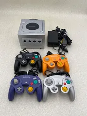ゲームキューブ 本体　動作品　シルバー　コントローラー4点