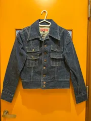 【H1-40】◇ EDWIN　 Lサイズ　デニムジャケット　紺色　レディース